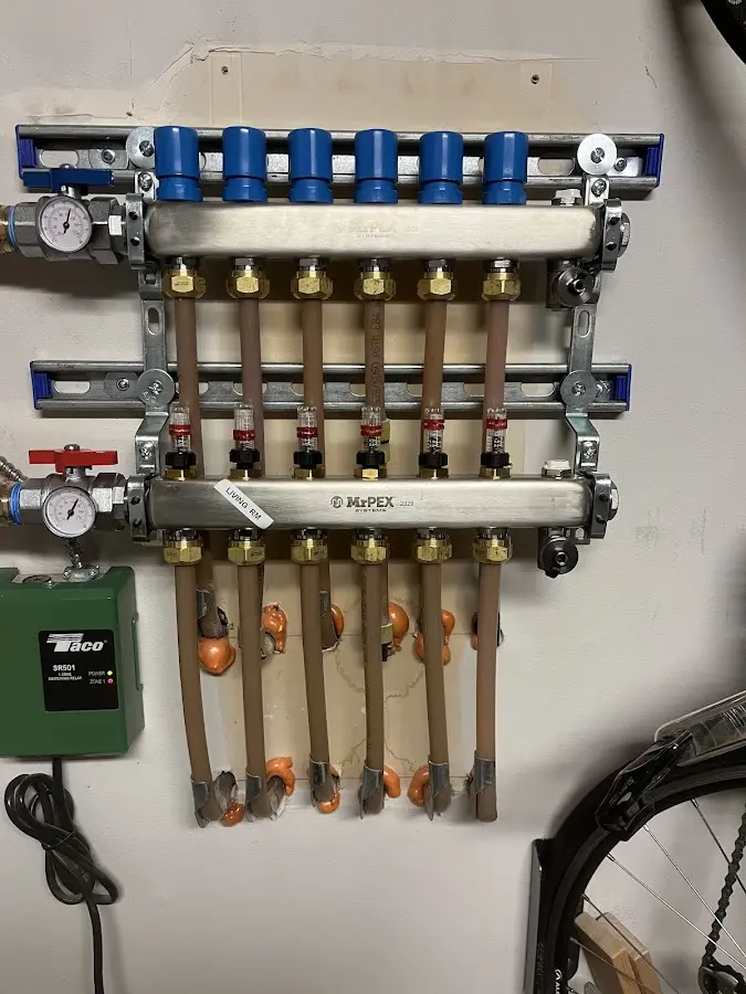 Plumber performing Gas Leak Detection at a residential property in Boerne